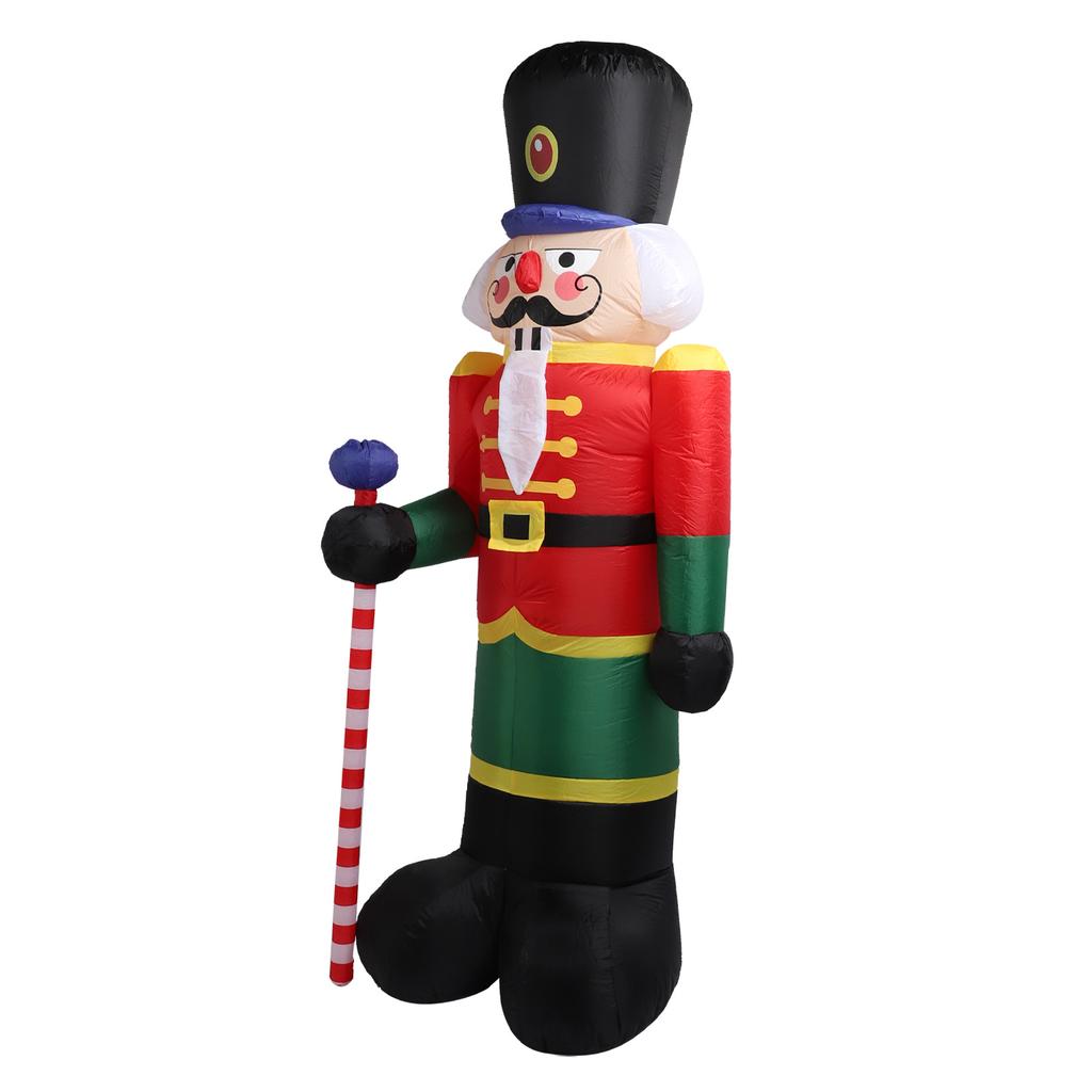 Inflatable Christmas Soldier 7.9ft Polyester Fiber Reusable Waterproof Blow Up Soldier for Outdoor