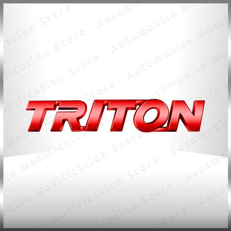 1Pc 3D ABS Plastic Decor Letter Logo Emblem Rear Trunk Decals Sticker For Mitsubishi L200 Triton Auto Accessories