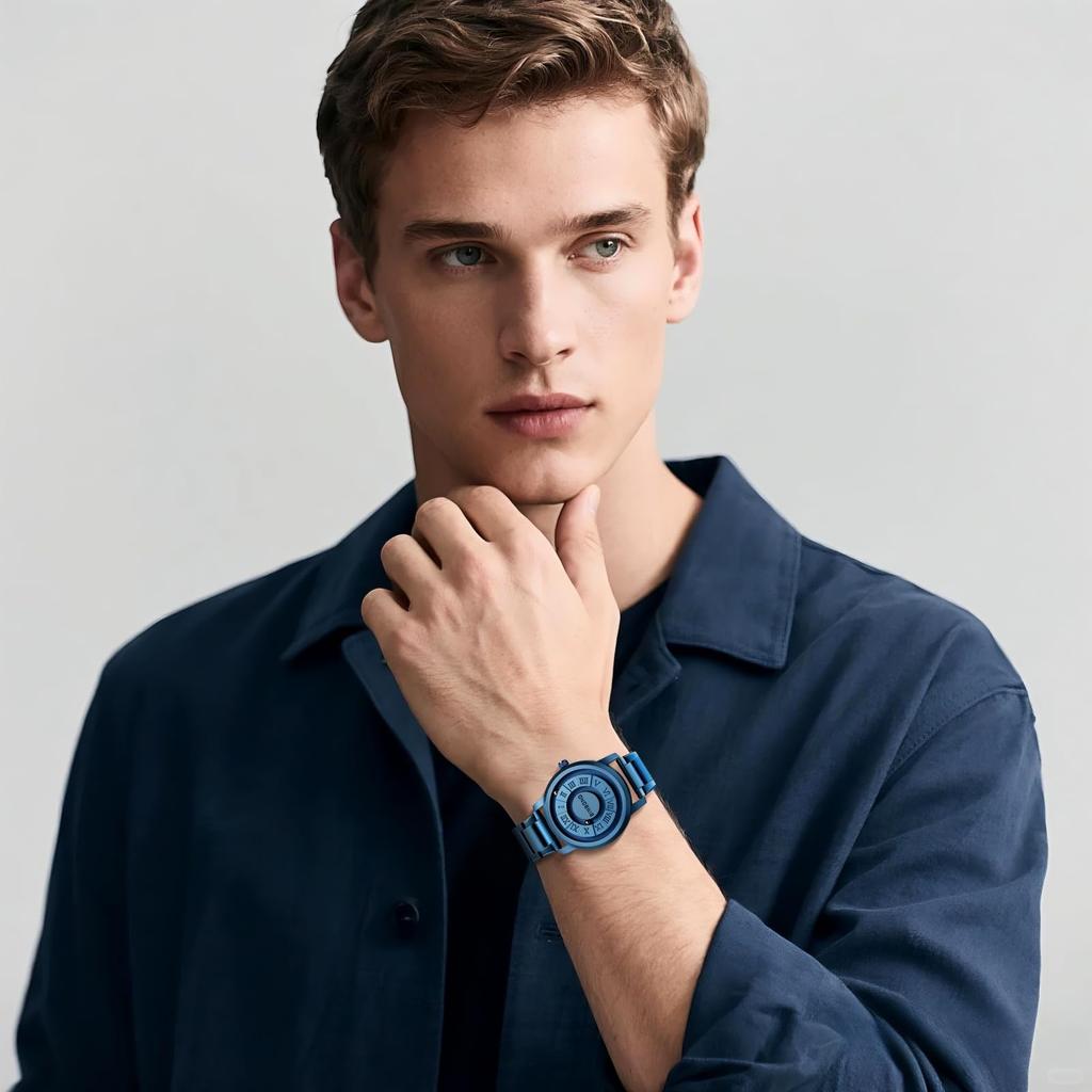 Quartz Creative and Unique Stainless Steel Magnetic Popular Fashion Birthday Wristwatch, Design, Unisex Strap, Display, Waterproof, Rainproof,