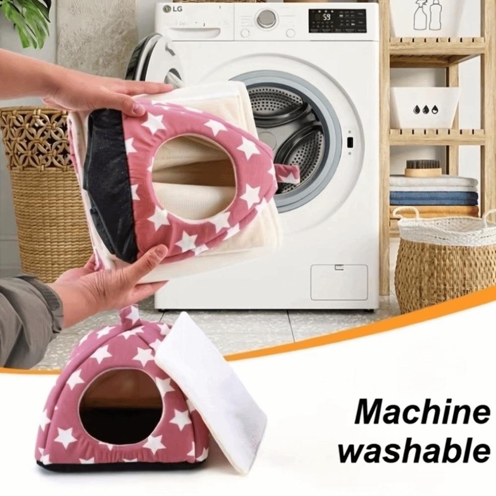 Washable Bunny Bed Indoor Use Guinea Pig Hiding Hut Durable Rabbit House  For Small Pets