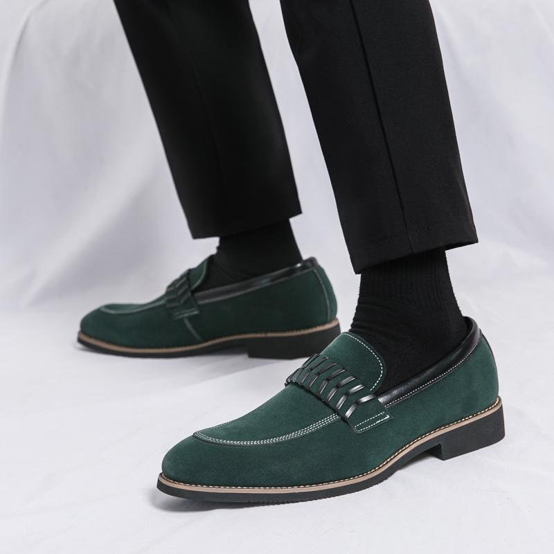 Matte leather men's shoes Fashionable British design style Daily Office Business Party Outdoor street walking adult shoes 38-48