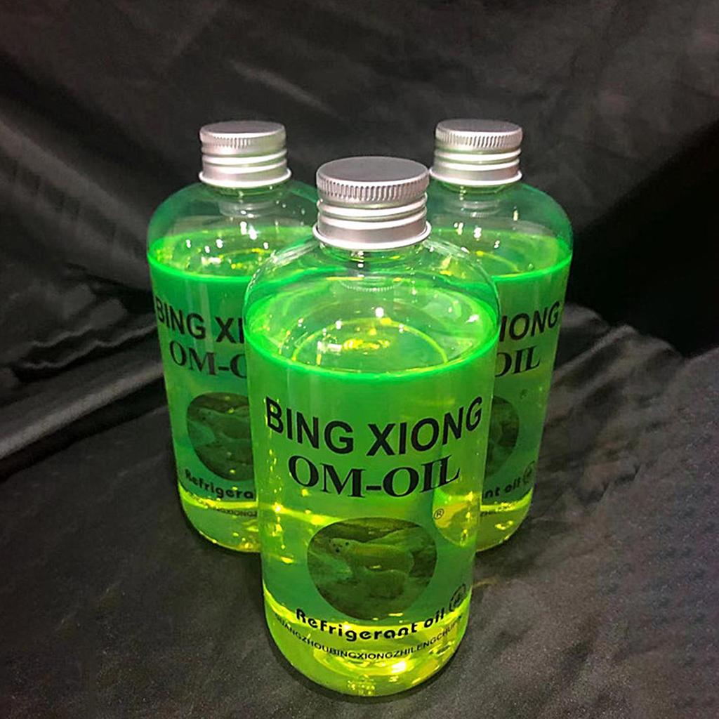 500ml Refrigerant Oil Leak Repair Agent Car Air Conditioner Oil Fluorescent Detection Repair Agent Plugging Agent Leak Universal