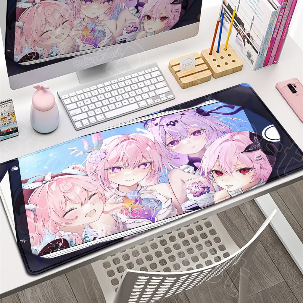 Anime Amphoreus Mouse Pad Gaming Honkai Star Rail Chrysos Heir Desk Mat Computer Accessories Mousepad Stitch Edge Keyboard Mat