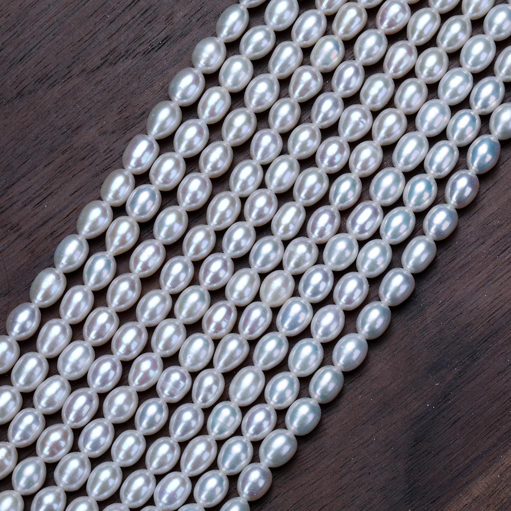Nearly flawless, strong luster, short and plump, natural freshwater pearl beads DIY Jade ornaments from Zhuji