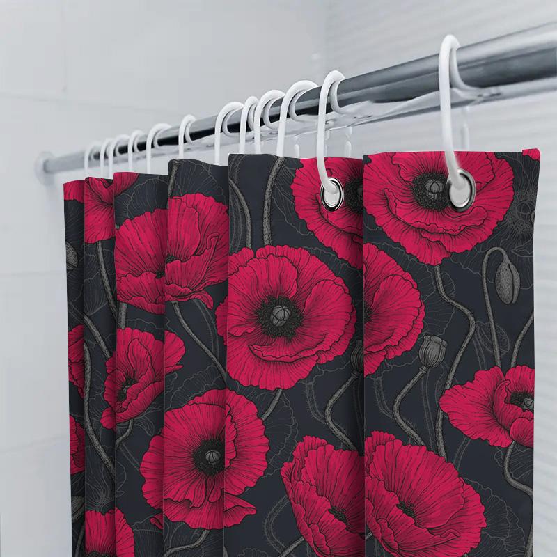 Colorful Watercolor Shower Curtain Pink Yellow Orange Bath Decoration 3D Printed Waterproof Fabric For Bathroom Decorations 72X7