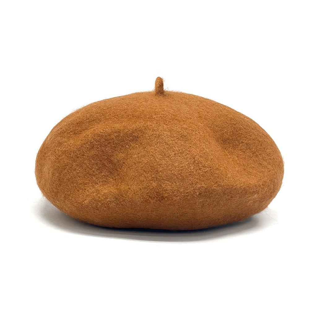 Korean Style Women's Wool Knit Beret – Warm Retro Octagonal Hat