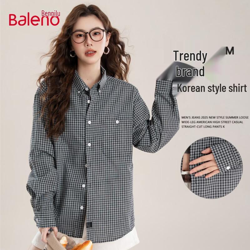 Baleno Women s Plaid Long Sleeve Shirt 5XL