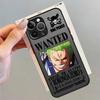 Funda Back Phone Cover Case for iPhone 17 Pro Max 14 Air 11 15 12 13 Mini XS XR 16 Plus 7 8 SE One Piece Luffy