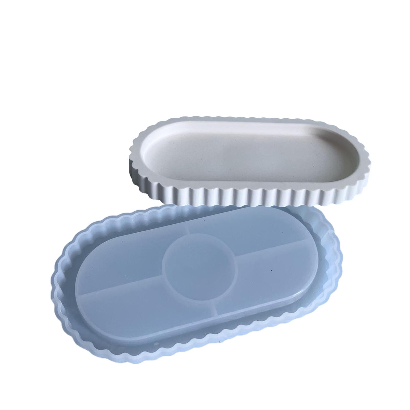 

Креативная овальная полосатая силиконовая форма для креативных DIY проектов с деталями в виде полосок и высококачественным материалом