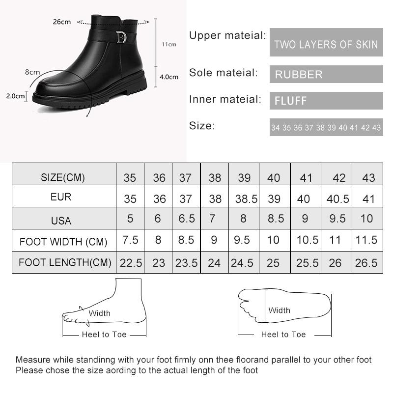 Fashion AIYUQI Women's Snow Boots Genuine Leather 2025 New Winter Mom Boots Anti Slip Large Size Natural Wool Women's Ankle Boots