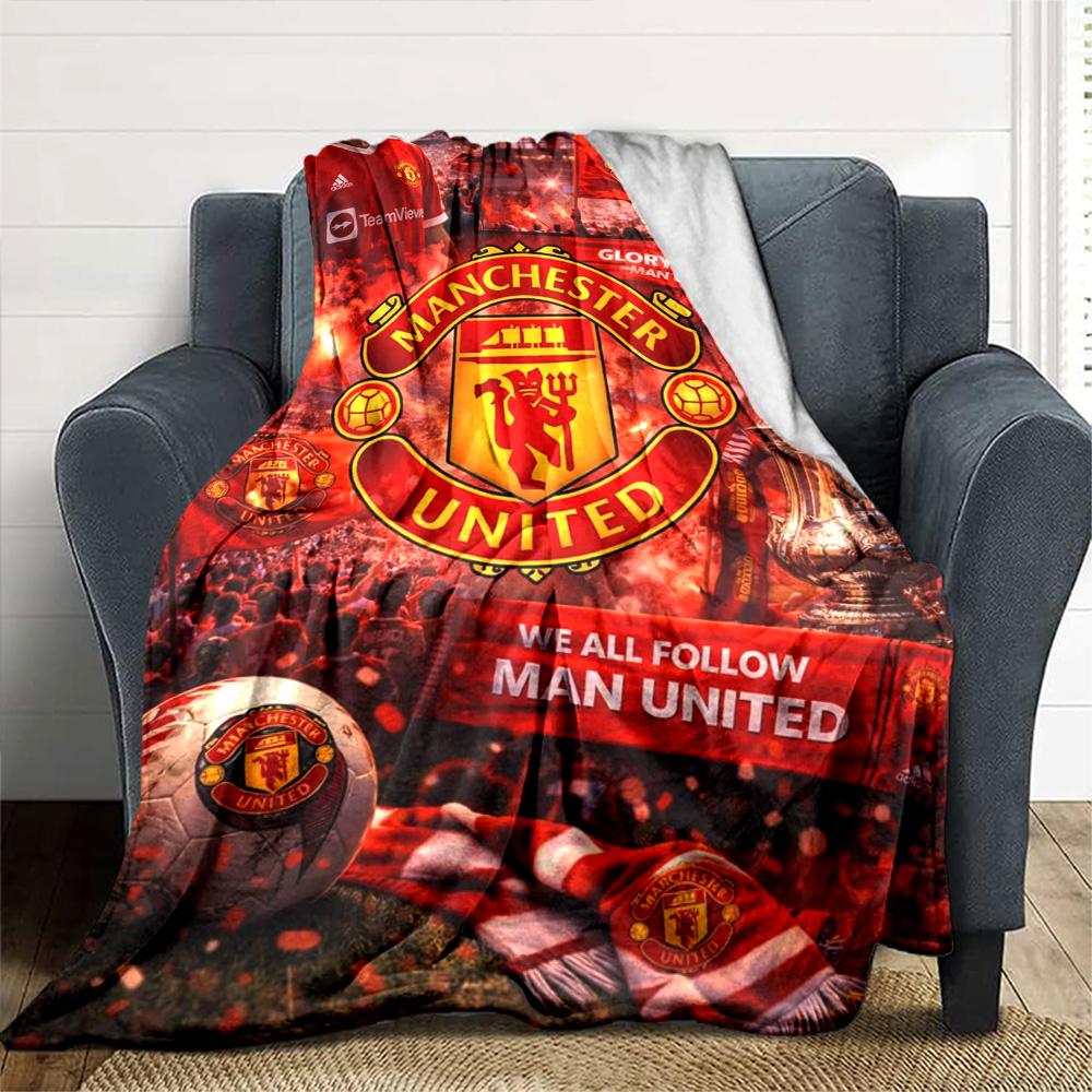 Manchester Blanket Soft Cozy Great for Chair Bedding Bed All-Season Use Digital Print Unique Gift for Family and Friends Camping
