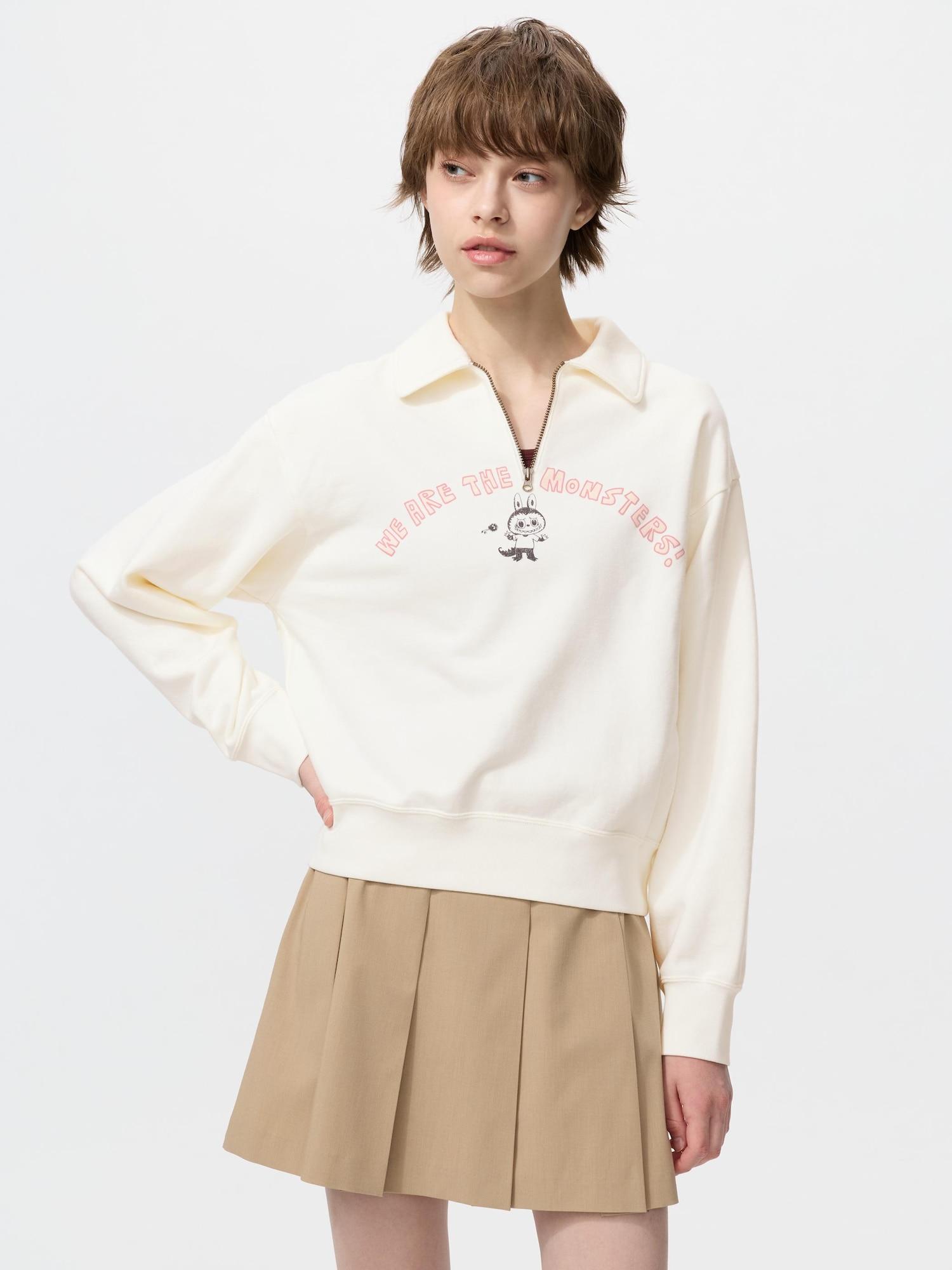 

Свитшот Uniqlo Japan Pop Mart с полумолнией 01 OFF WHITE/3XL