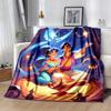 1pc Aladdin Printing Blanket - Soft, All-Season Throw for Office Blanket,  | Personalized Gift with Adorable Cartoon Design