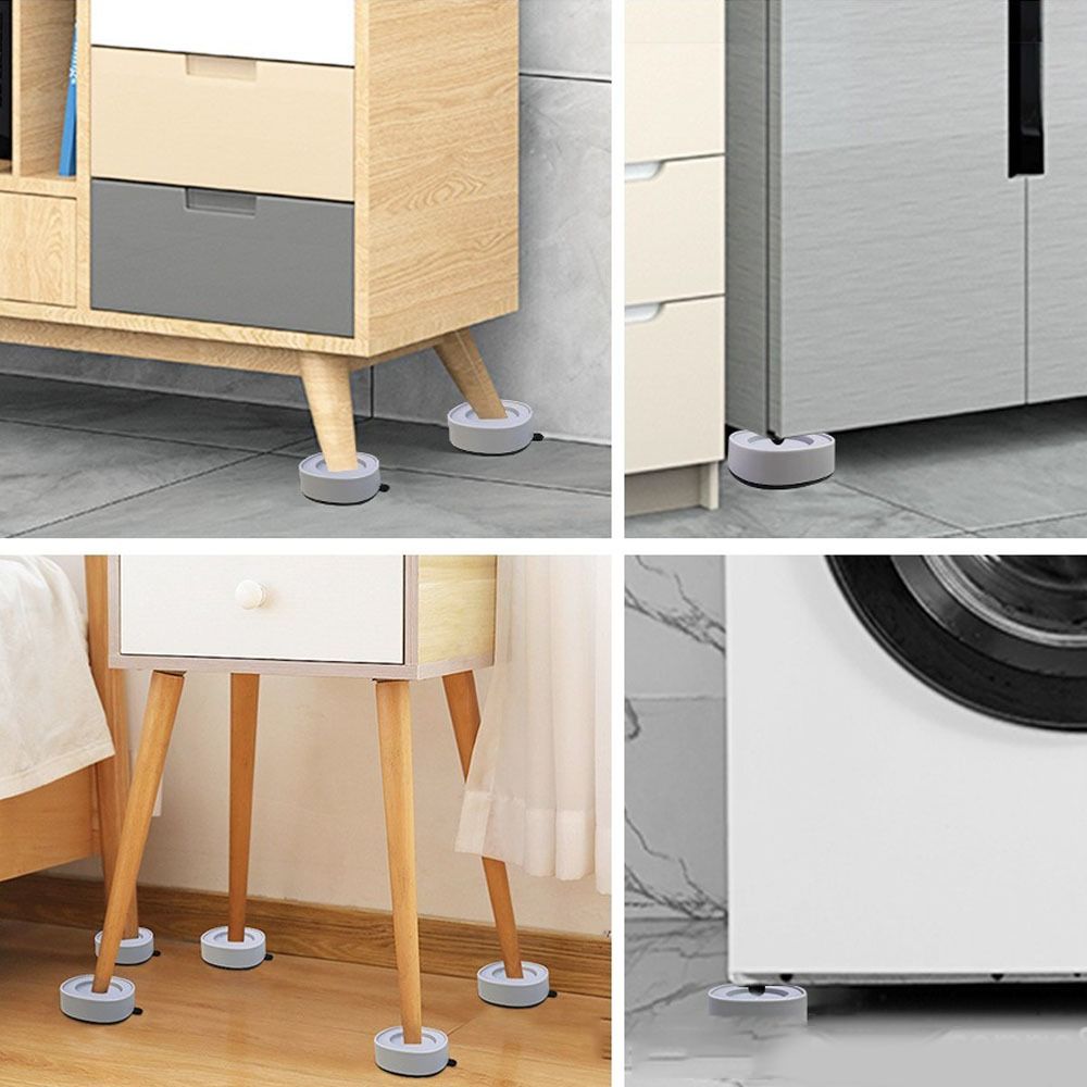 4PCS Strong Adhesive Washing Machine Foot Pad Suction Cup Type Chair Foot Pad  Household