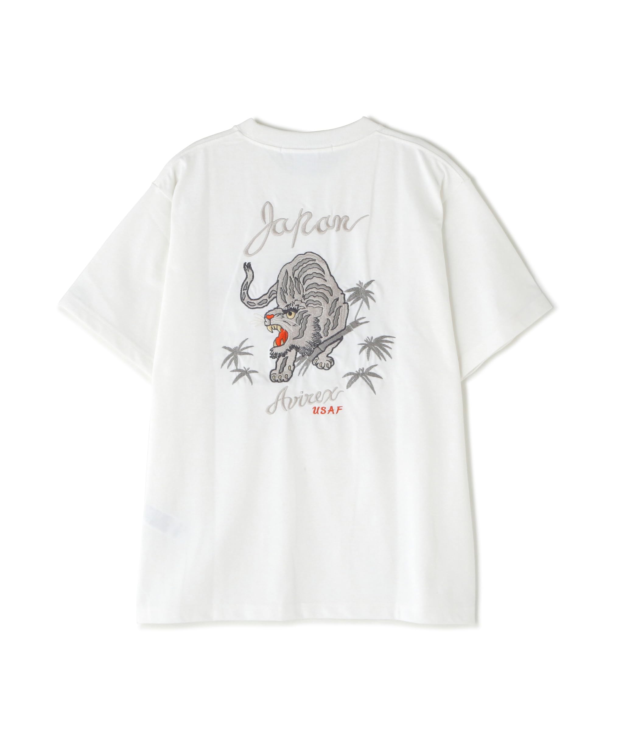 AVIREX SOUVENIR TIGER T-SHIRT men s M 030 white 783-5134016 белый