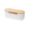 Dustproof Cable Storage Box Multi-Functional Portable Power Strip Storage Box With Lid Breathable Socket Storage Box Desktop
