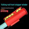 Silicone Fishing Rod Line Winder with Adjustable Front Plug and Resistance