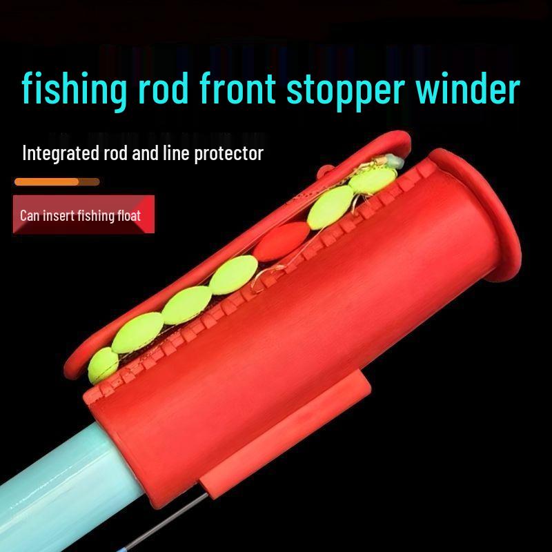 Silicone Fishing Rod Line Winder with Adjustable Front Plug and Resistance