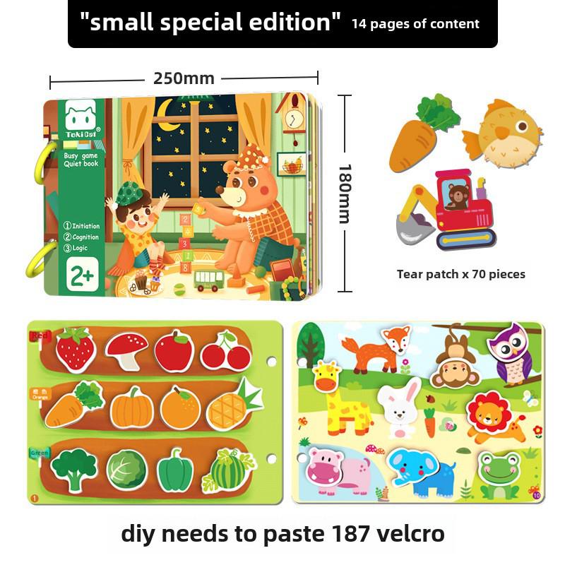 Baby Ruhiges Tränenbuch: Frühe Bildung Klettsticker Spielzeug