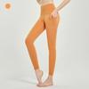 Mulheres sólidas yoga leggings cintura alta calças de ciclismo levantamento de bunda ginásio leggings confortável esporte correndo exercício collants com bolsos