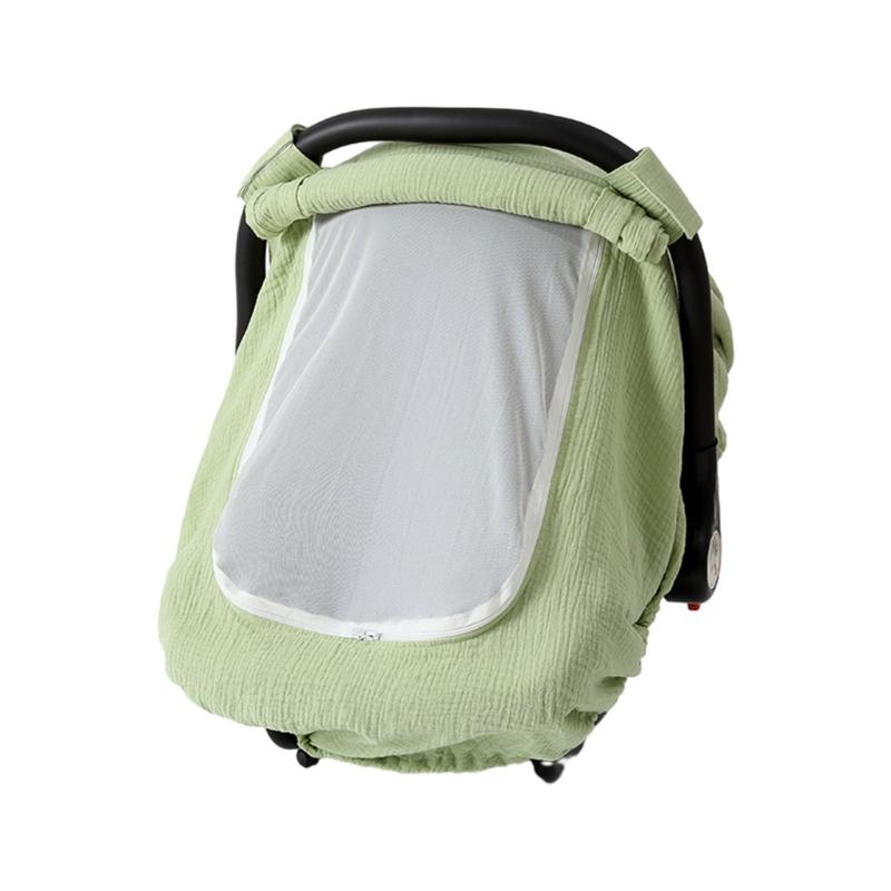 Car Seat Covers for Babies Portable Baby Car Seat Cover for Boys Girls Infant Carseat Covers Kick-Proof Car Seat Canopy