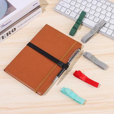 Office Supplies Pencil Clip For A5/A6 Pen Holder Clip Elastic Band Pen Holder Notebook Core Rope
