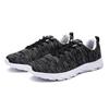 Men's Black Breathable Mesh Running Shoes with Air Cushion and Shock Absorption, Soft Sole, Large Size.