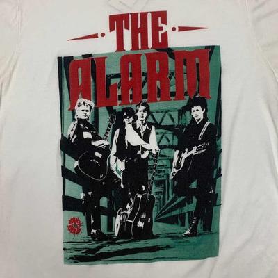Vtg The Alarm Band In Concert Cotton White Full Size Unisex Shirt BT031 Unisex T-Shirt