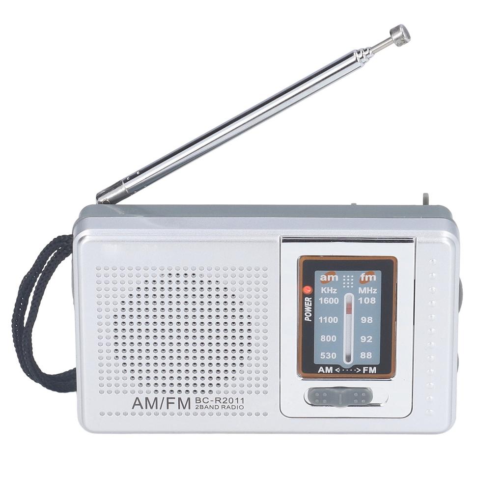 AM FM Radio Battery Power Supply Waterproof Plastic Material Portable Radio Receiver for Outdoor Entertaining