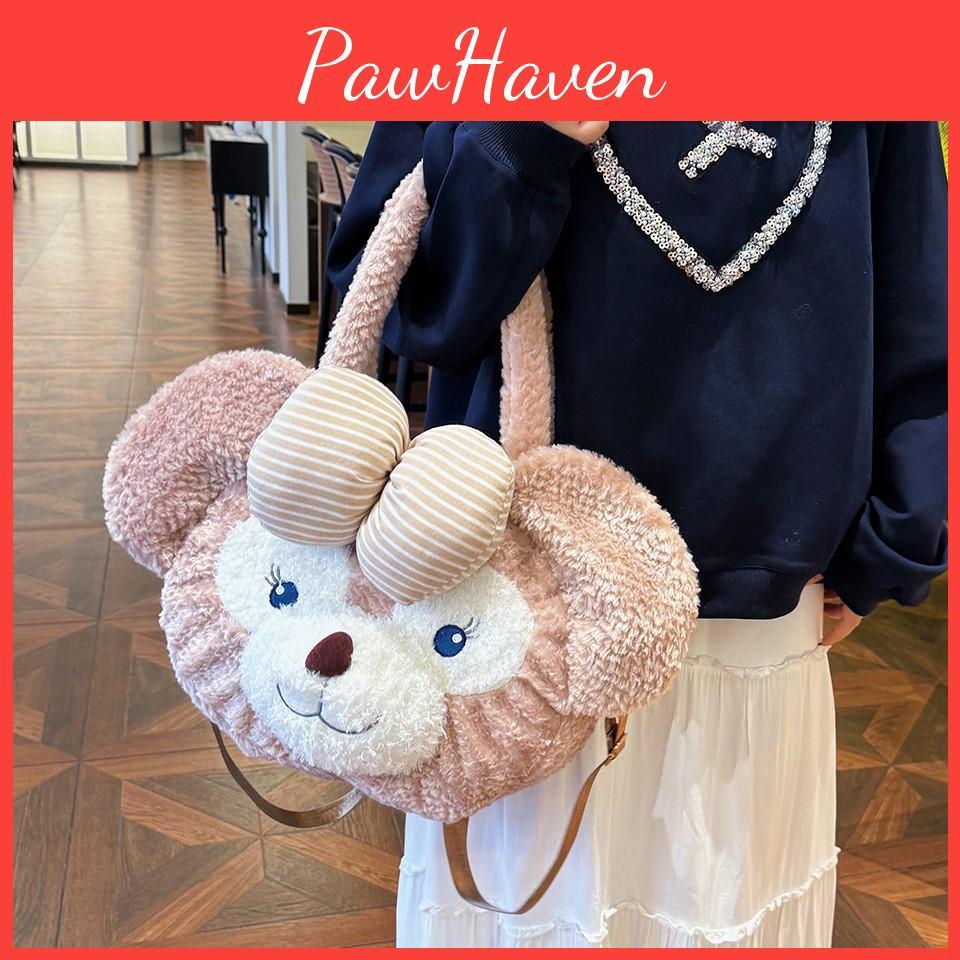 Bowknot Plush Shelliemay Backpack Single Shoulder Underarm Bag Cute Gift Kids