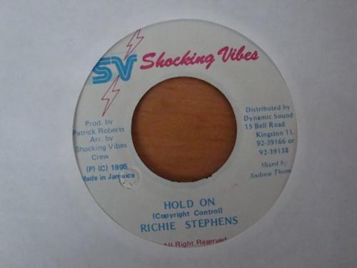 7inch Record RICHIE STEPHENS - Hold On NONE Shocking Vibes 1995 Jamaica Reggae, Ska & Dub Used