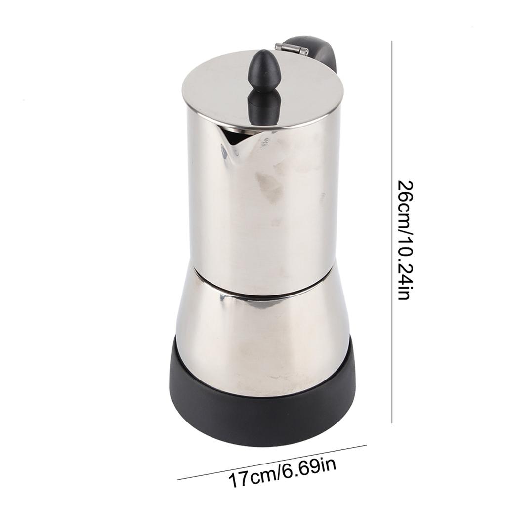 300ml Electric Stainless Steel Espresso Coffee Mocha Pot Electric Coffee Maker