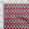 oneOone Tessuto Cotone Elasticizzato Stampa Geometrica Ikat Tessuto BTY Larghezza 40 Pollici