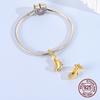 Golden Butterfly Style High Heels Beads Copper Craft Dangle Pendant Fit Bangle Bracelet Necklace Handmade Jewellery