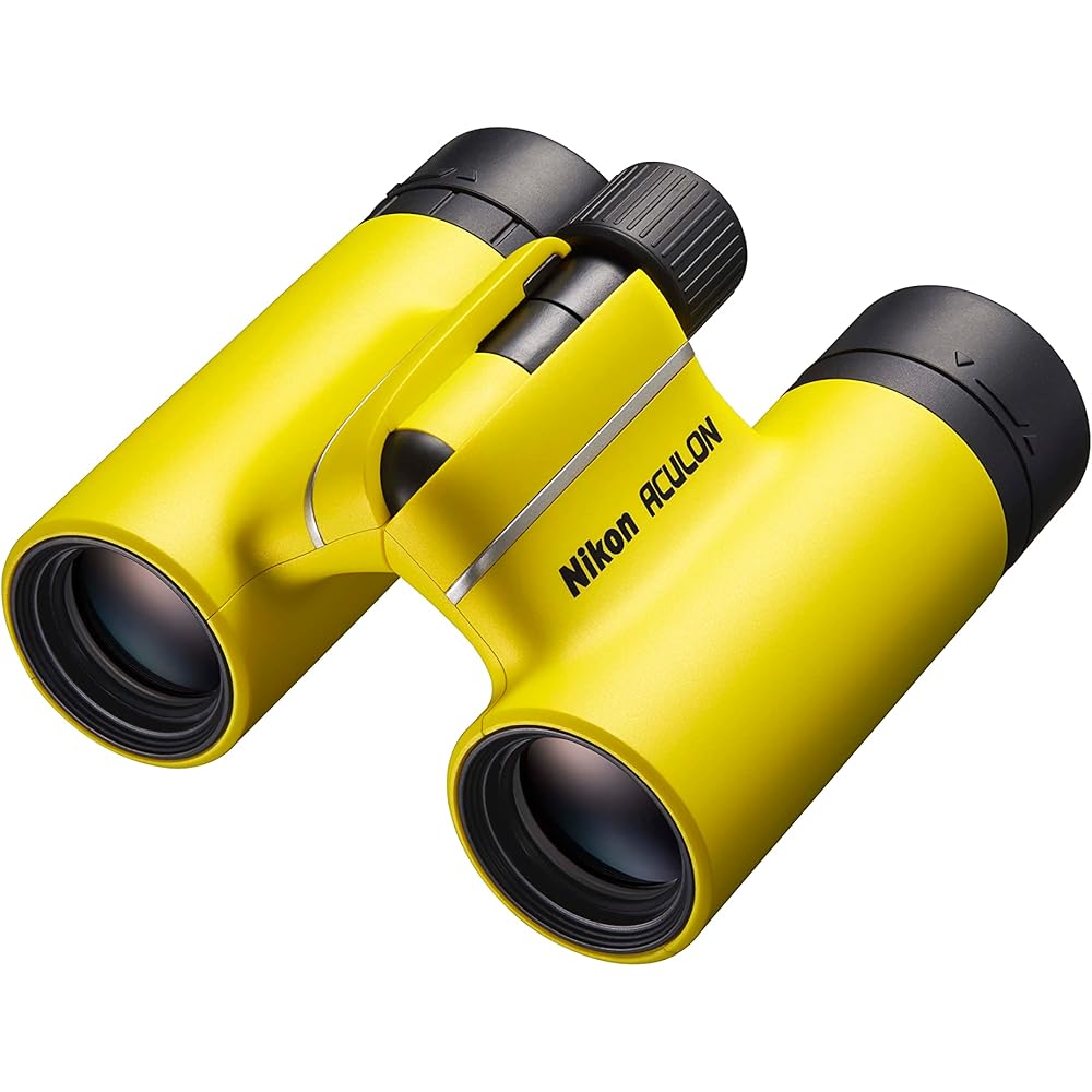 Nikon Aculon T02 8x21 Roof Prism Binoculars, 8x Magnification, 21mm Objective Lens, Yellow ACULON ACT028X21YW