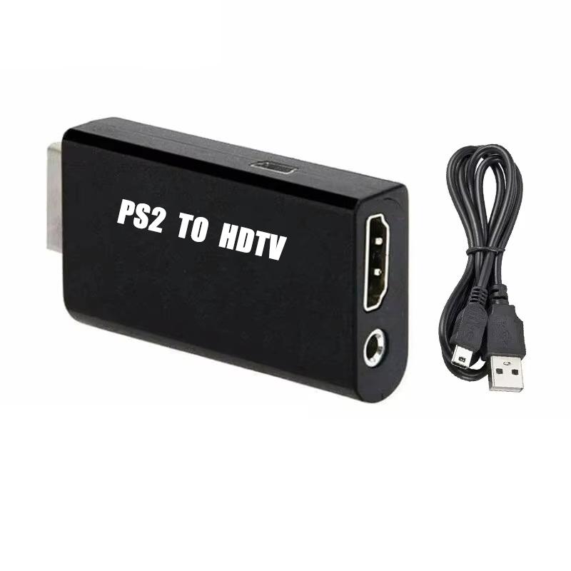 PS2 to HDMI-Compatible Converter Adapter Audio And Video With 3.5mm Audio Cable Supports Pc All Ps2 480i 480p 576i Display Modes 4