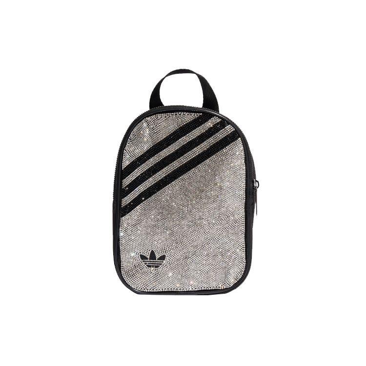 Мини-рюкзак Adidas Originals со стразами Женские рюкзаки Серебристый H09138 Silver 15930₽