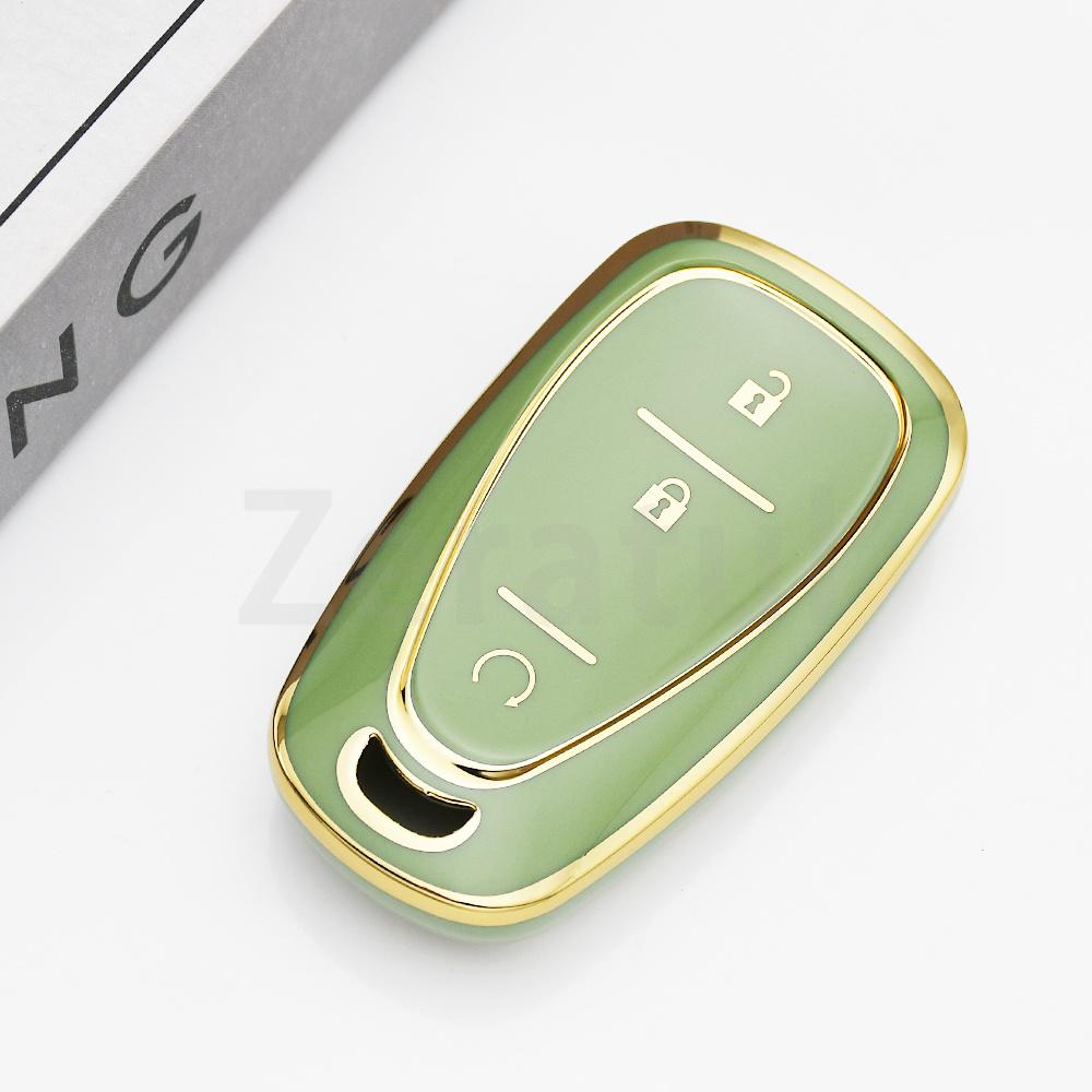 Tpu 3 Buttons Car Key Case Cover Smart Key Shell For Chevrolet Chevy Malibu Camaro Cruze Traverse Spark Equinox Sonic Volt Bolt