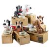 Creative New Cartoon Cute Dog Electronic Robot Piggy Bank Plastic Automatic Coin Storage Box Children's Gift Desk