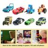 Cars Childrens Toy Car Alloy Car Mcqueen Mc Uncle Car King Sheriff Roadblock