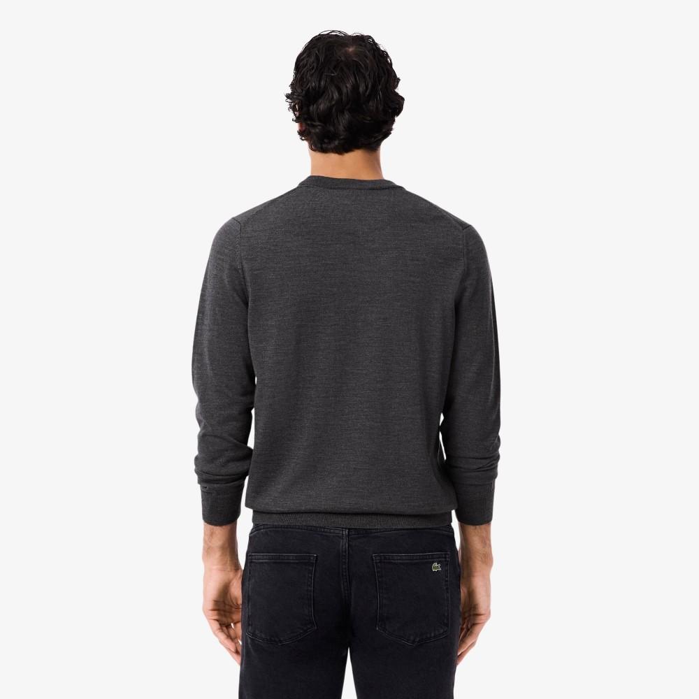 Lacoste Men's Merino Wool Crew Neck Sweater AH1969-55N050