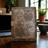 Owl Leather Grimoire Journal Handmade Blank Spell Book of Shadow Leather Sketchbook Travel Notebook Writers Gift For Her Him