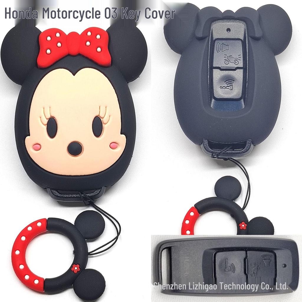 Cat Paw Cartoon Key Cover for Yamaha & Honda Motorcycles