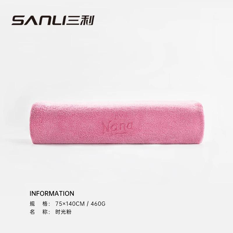 

Towel Ouyang Nana microfiber adult headscarf couple water absorption 75*140 розовый
