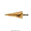 Spiralling Grooved Step Drill Bit High Speed Steel 4mm-12/20/32/22mm (5/32-5/4inch) 3XUF