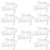 10/20pcs Happy Birthday Cake Topper Decoration DIY Acrylic Letter Birthday Party Supplies cake decorating tools
