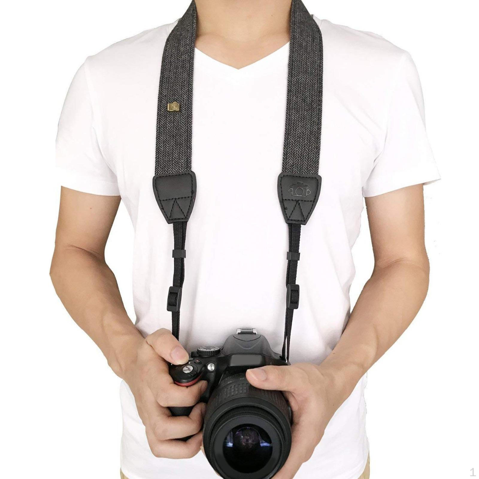 

Универсальный шейный ремешок для камеры для мужчин, женщин, фотографов, подарки, регулируемый съемный серый