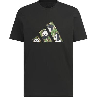 Sports Style Series M Camo Logo Cotton Fashion Soft Versatile Short Sleeve T-Shirt Men Tops Black KC1500