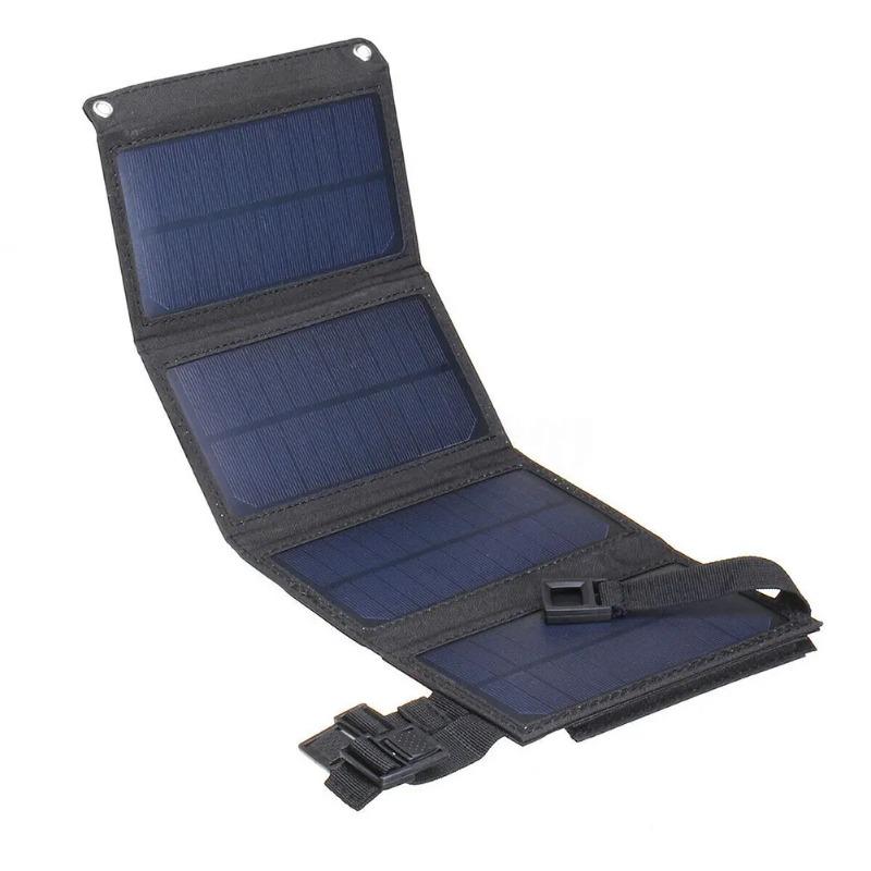 Portable USB Foldable Solar Panel Folding Solar Panels Travel Mobile Phone Charging Power Bank for Flashlight Fan Mobile Phone