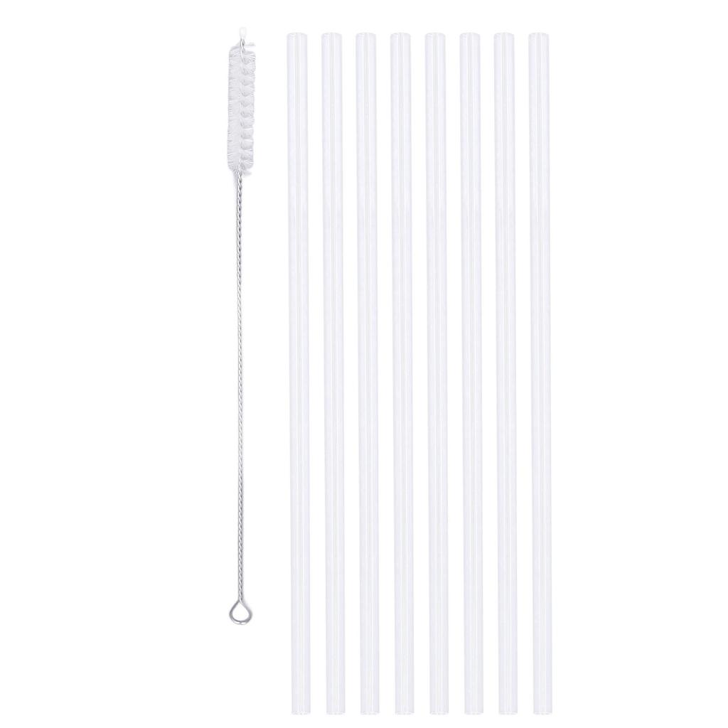 Cup Straws Set 8pcs Straws Replacement Straw Set with Cleaning Brush for 14oz 20oz 30oz 40oz Cup